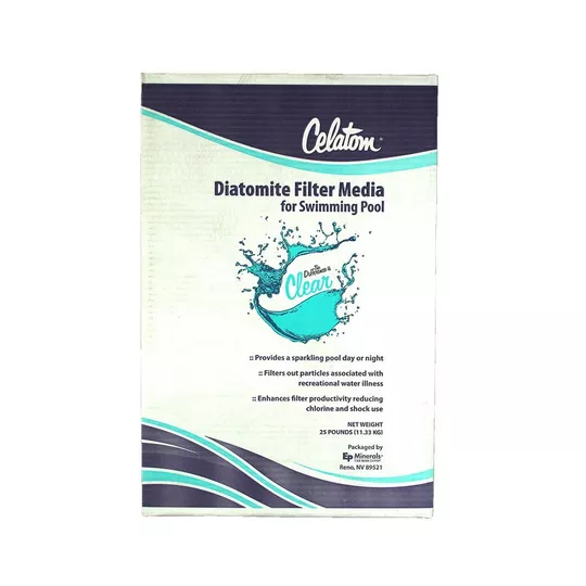 Diatomaceous Earth (D.E.) Filter Powder for DE Pool Filters 25 lbs